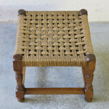 Braided rope stool