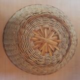 Large rope and wicker basket