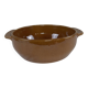 Large glazed terracotta salad bowl
