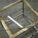 1970s Italian Chrome, Brass and Glass Nesting Tables, Set of Three