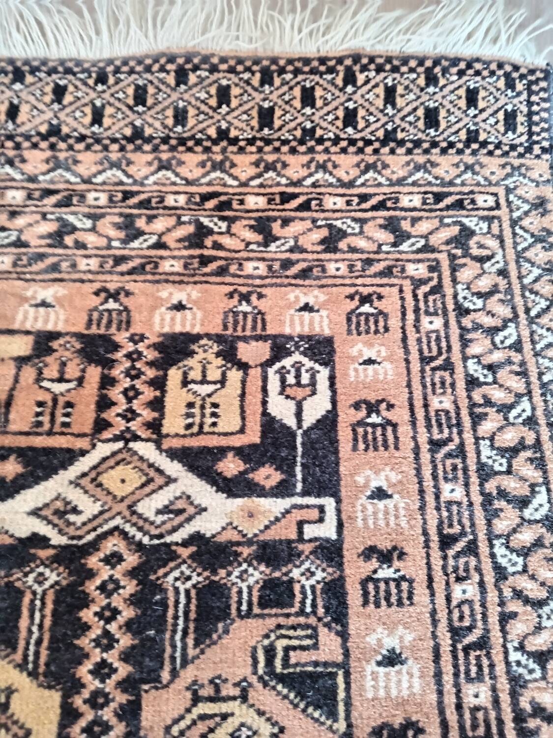 Ancient Afghan prayer rug