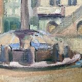 Painting “The main square of Molsheim” - signed R. Loir