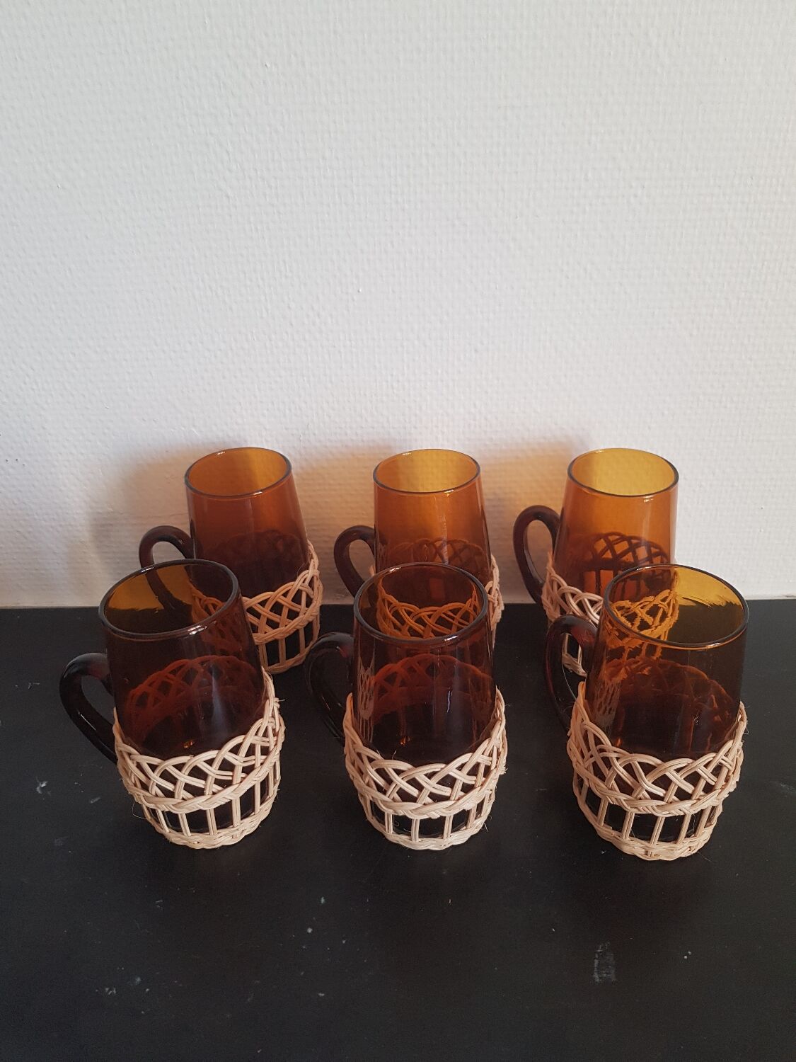 Lot de 6 verres vintage
