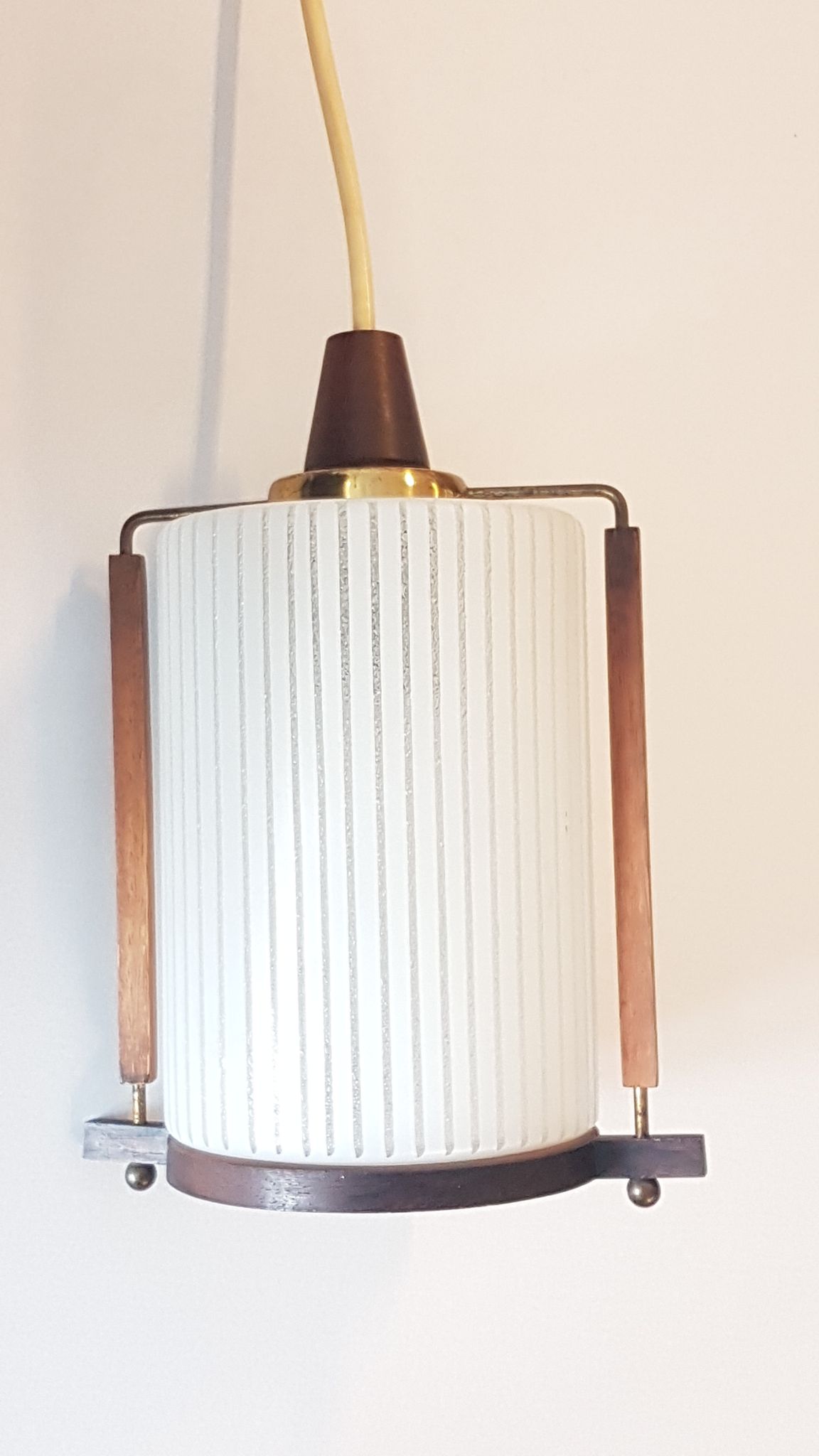 Art deo hanging lamp 1950