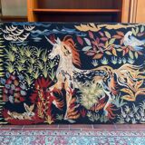 Large Unicorn with Fire Feet Tapestry