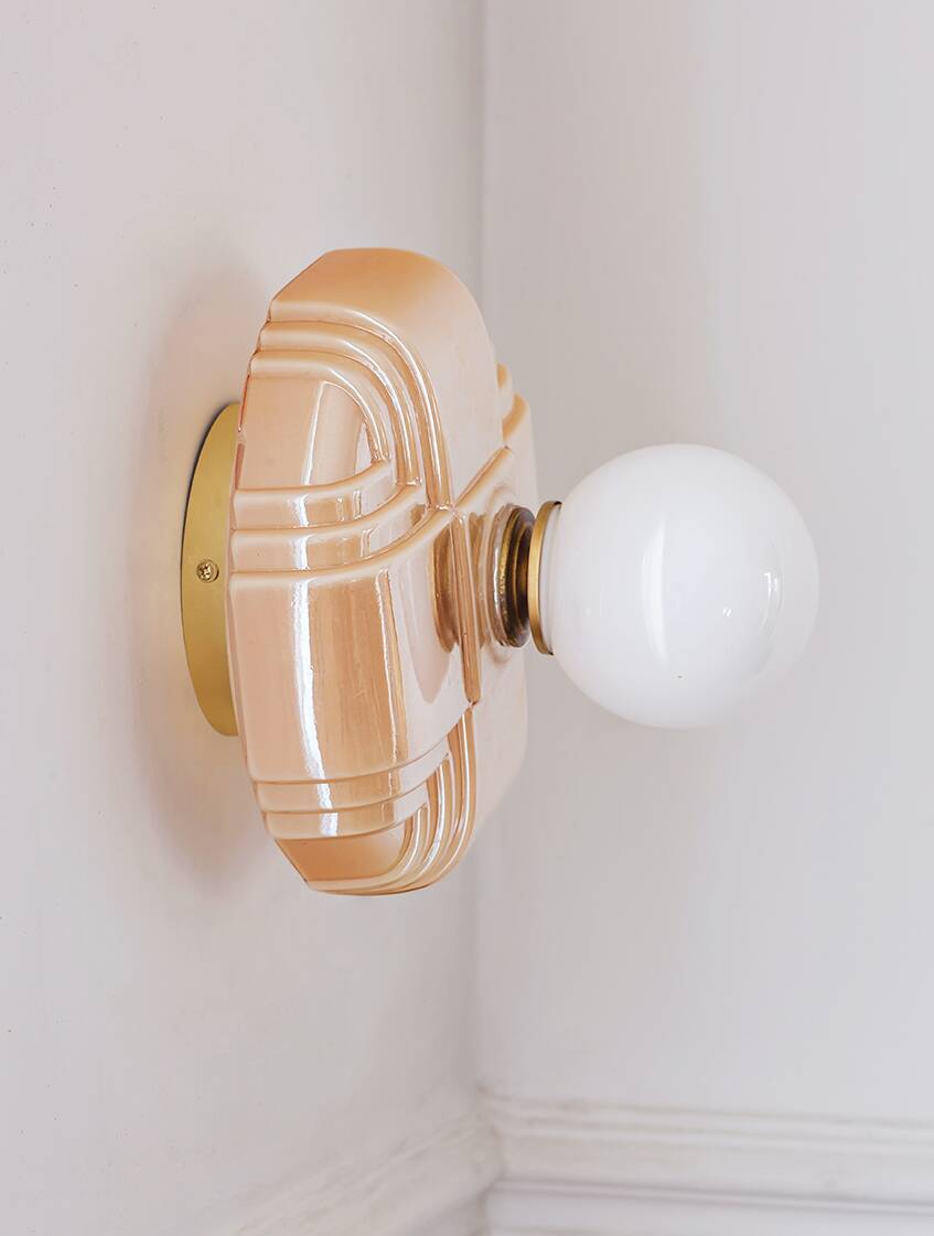 Sienna - Vintage opaline wall light