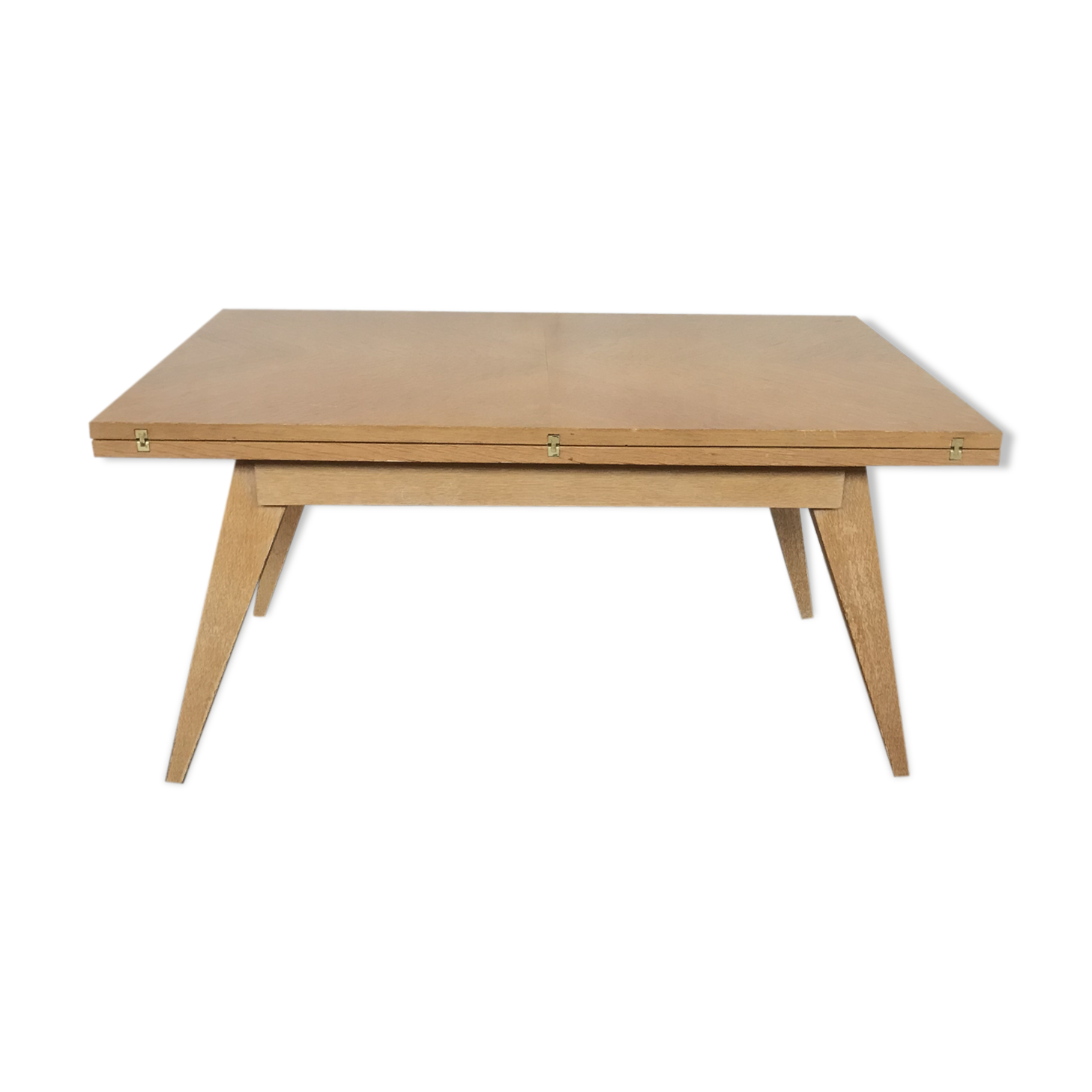 Modular coffee table up and down vintage feet compass