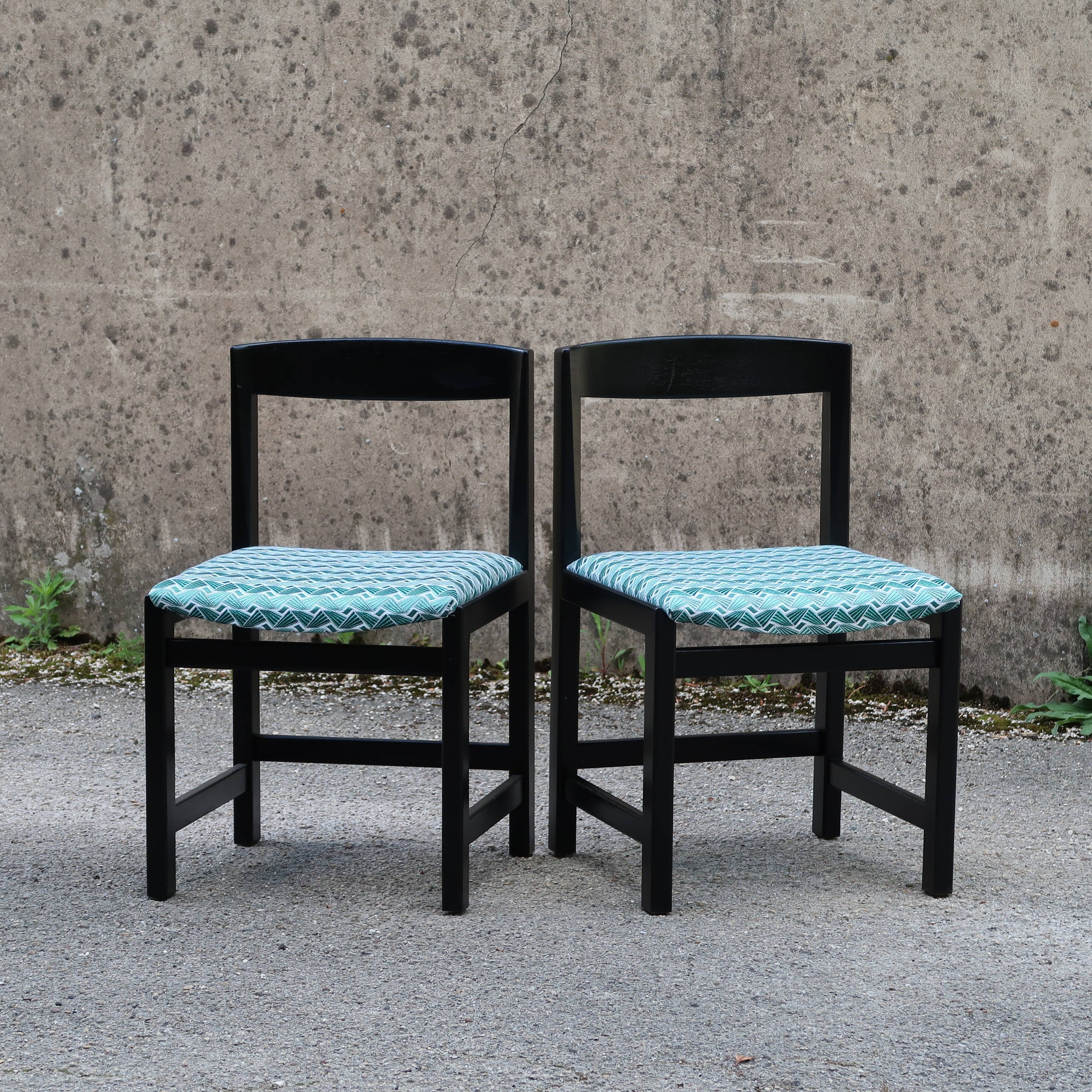 Black and blue chairs by Ulferts Tibro