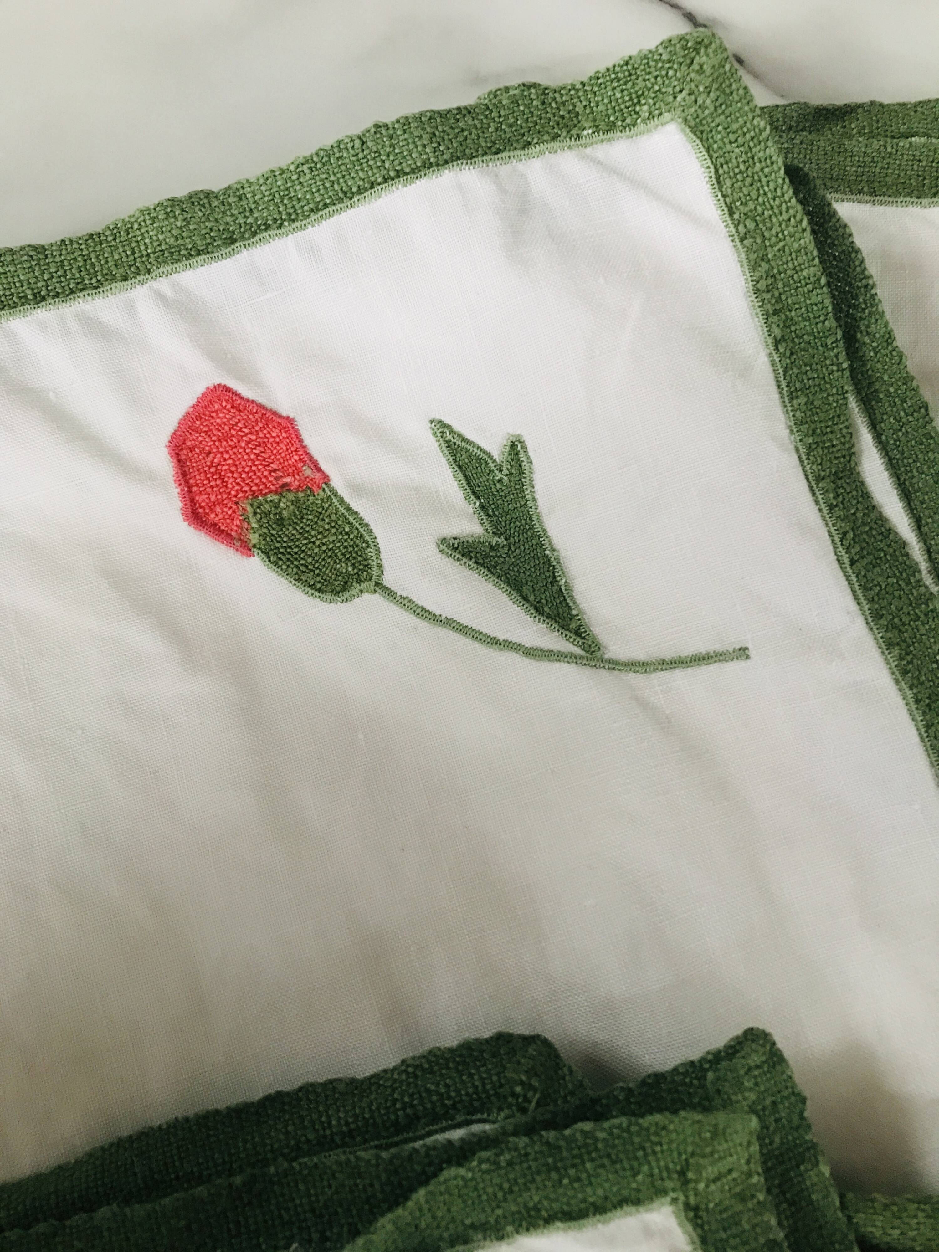 Antique embroidered napkins