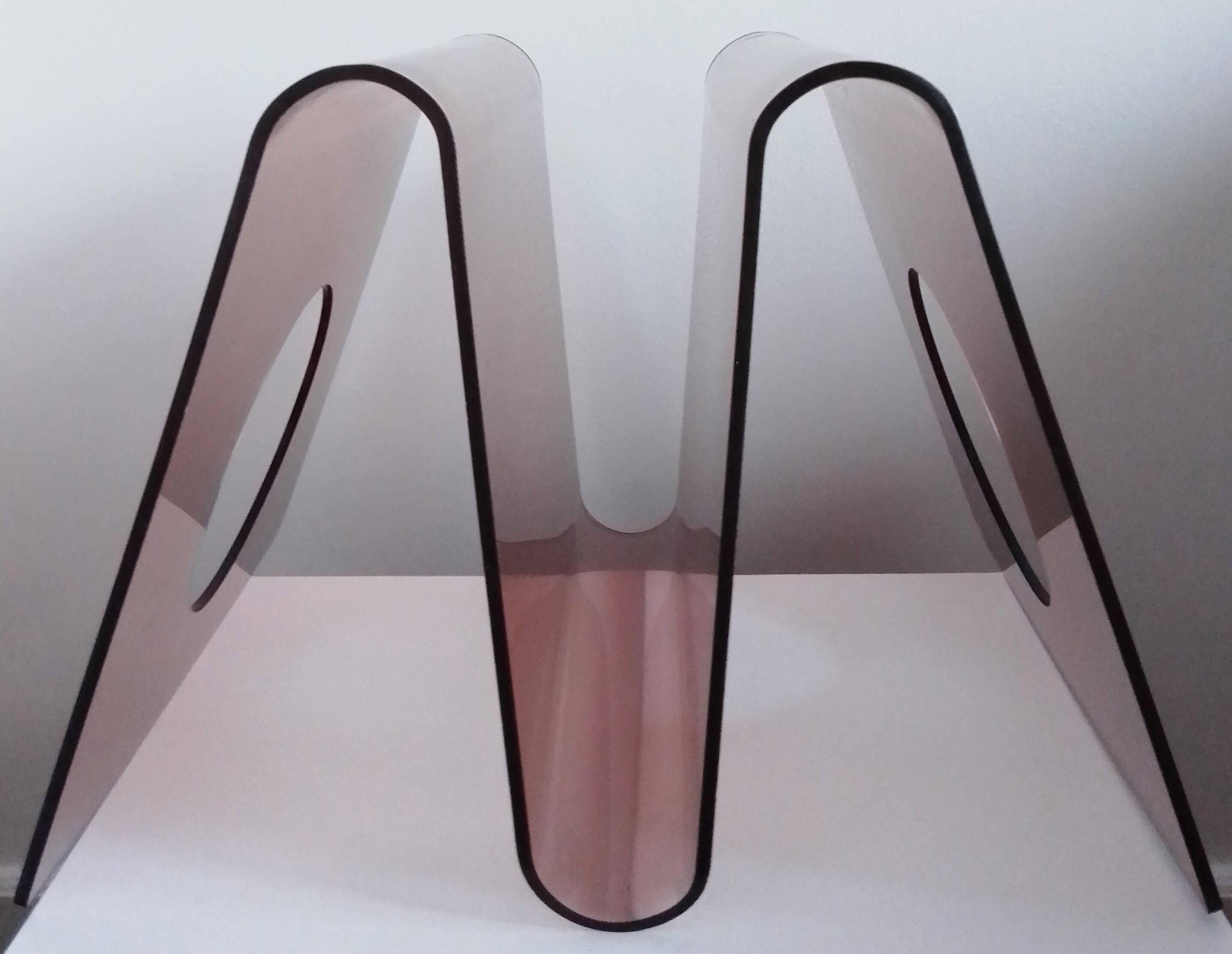Roche Bobois vinyl record rack / magazine holder