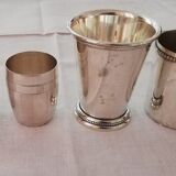 Set of 7 timpani in silver metal