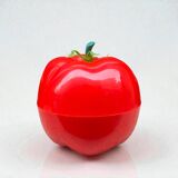 Vintage 70s red tomato plastic ice bucket