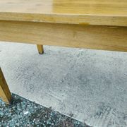 Duo table de ferme XXL 320 cm chêne pieds fuseaux