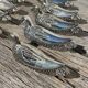 12 silver metal duck knife rests