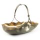 Fruit basket, Art Nouveau, silver-plated brass, Austria, early 20th century