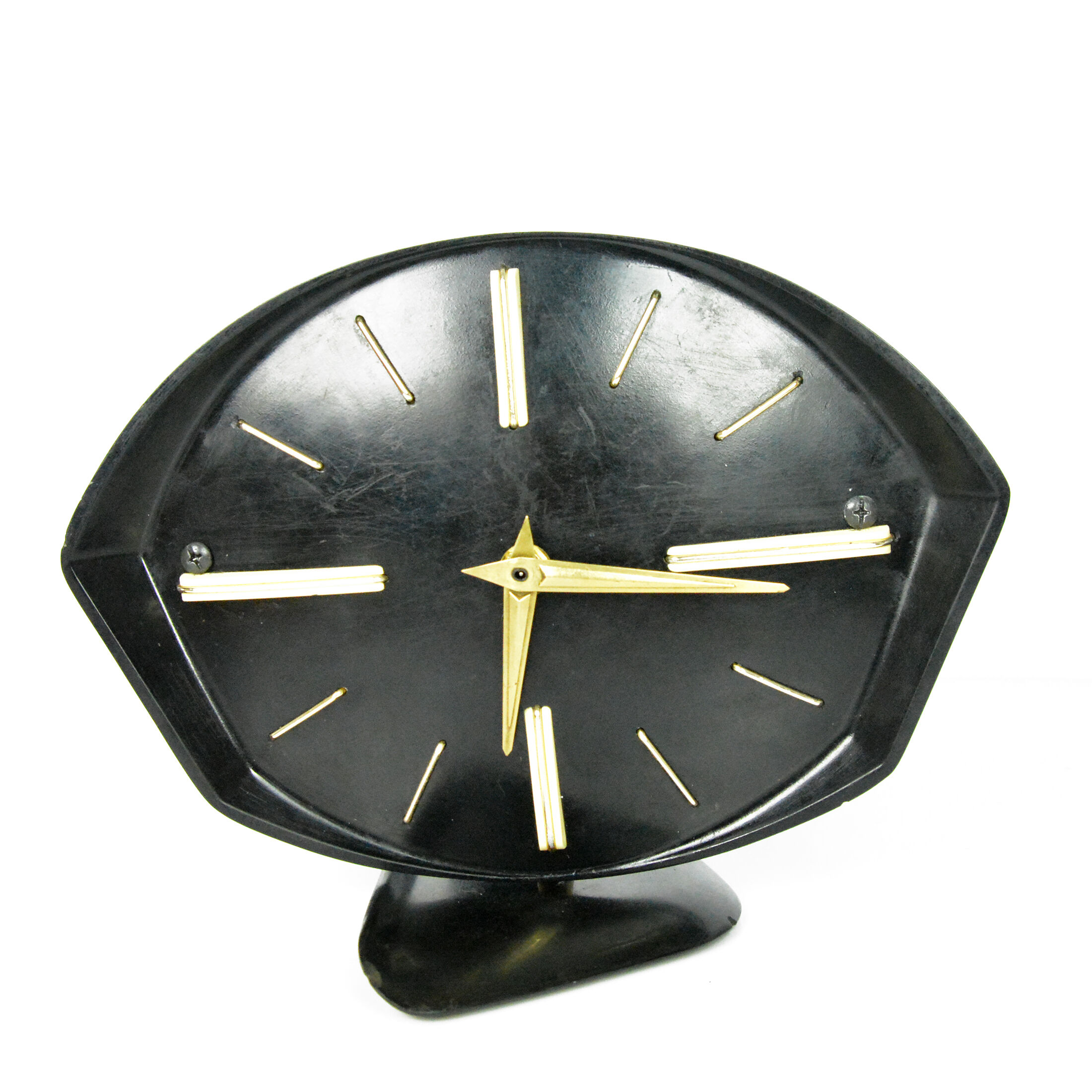 1950s bakelite mantel clock brusel czechoslovakia