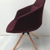 Chaise pivotante en tissu