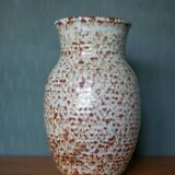 Speckled ceramic vase, west germany