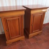 Pair of cherry bedsides