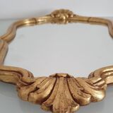 Louis XV style gilded rococo mirror