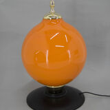 Postmodern orange glass table/floor lamp, 2000s