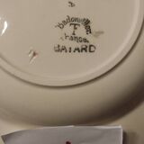 Lot - 7 soup plates - BADONVILLER earthenware - BAYARD model Numbered