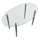 Coffee table / Oval side table vintage 1950s
