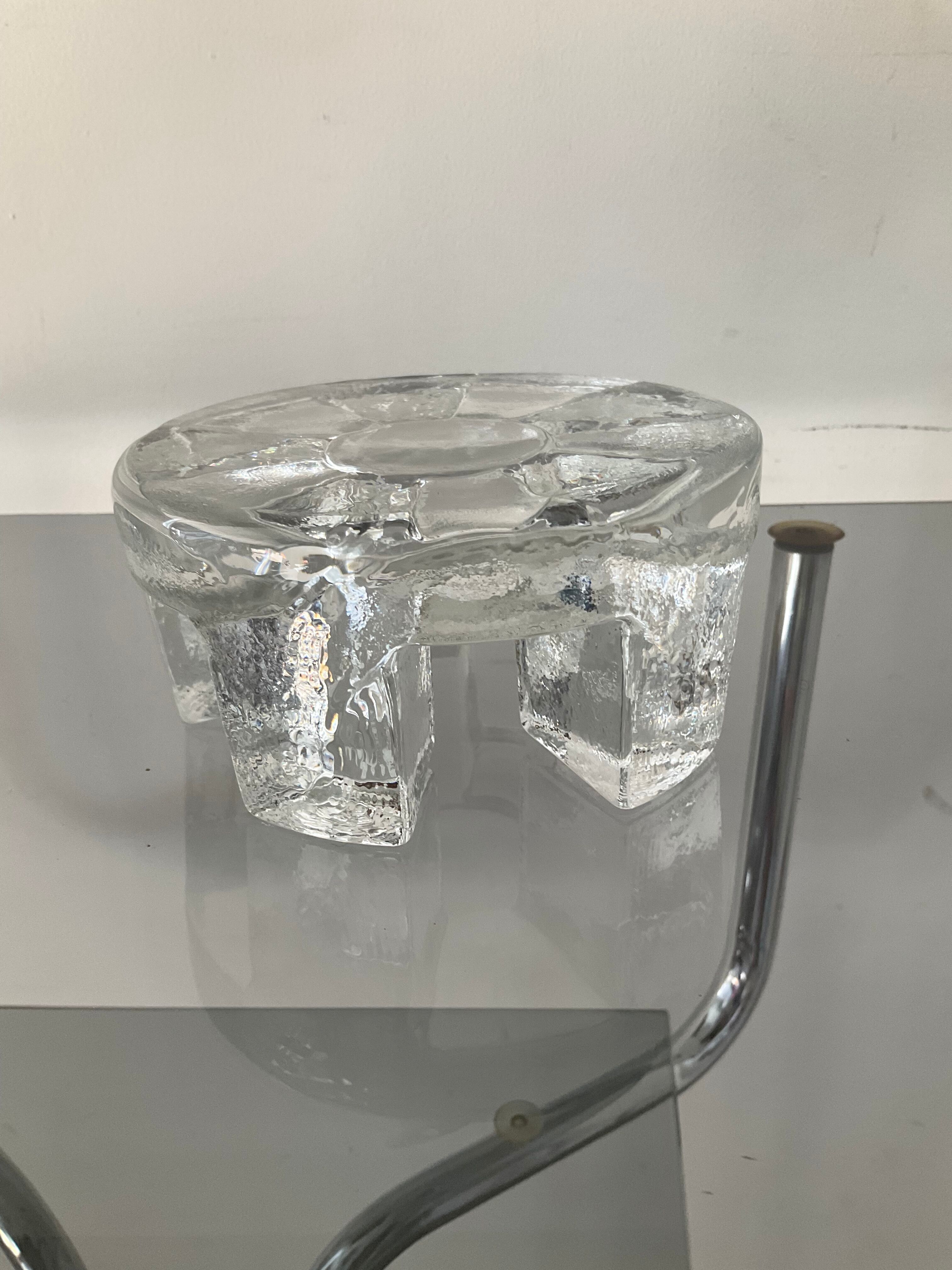 Glass dish warmer from the 70s
