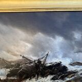 Oil on canvas The Shipwreck