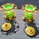 Porte cigares en opaline verte (uranium/ouraline) Napoléon III