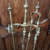 Bronze fireplace set