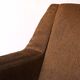 Fauteuil vintage scandinave avec tissu d'origine