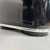 New York Desk in Black Lacquered Metal & Linoleum from Mauser, Germany, 1950