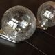 Pair of chrome sconces and crystal globe bubbled by Keuco / vintage 70s