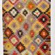 6x10 Geometric Style Vintage Kilim Rug,