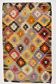 6x10 Geometric Style Vintage Kilim Rug,