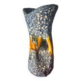 Ceramic vase 1960 In Ceramic Fat Lava Vallauris 25x15 very good condition