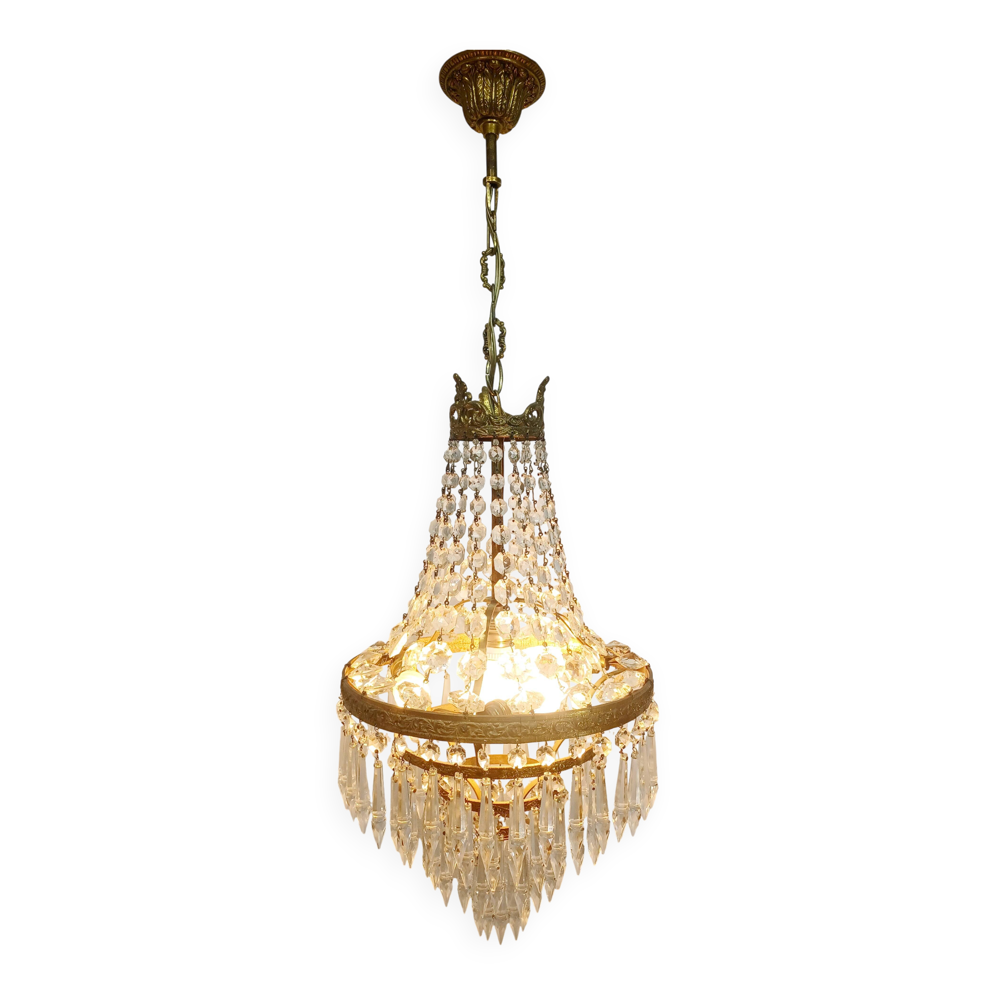 4-light hot air balloon chandelier