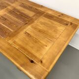 Savoyard monastery table in solid pine, circa 1970