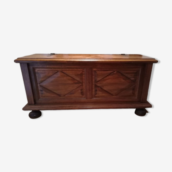 Solid oak chest