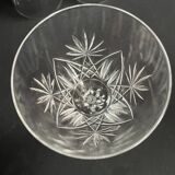 4 verres en cristal taillé