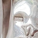 Silver sugar or ice tongs