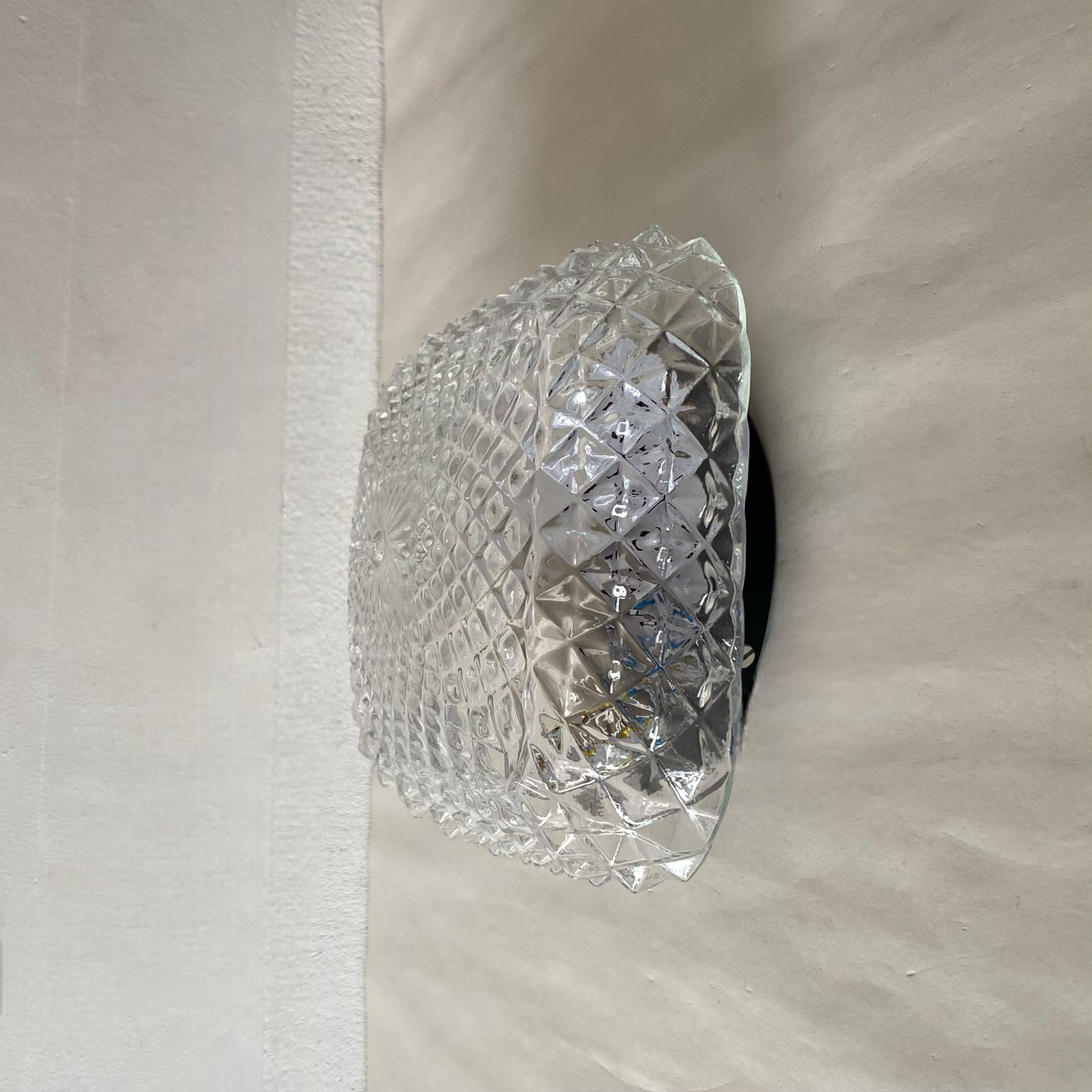 Small wall light ceiling light square glass minimalist porthole