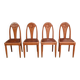 Set of 4 stained beech chairs, Art Deco – 1910