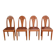Set of 4 stained beech chairs, Art Deco – 1910