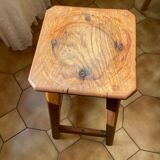 Solid oak stool chemistry laboratory