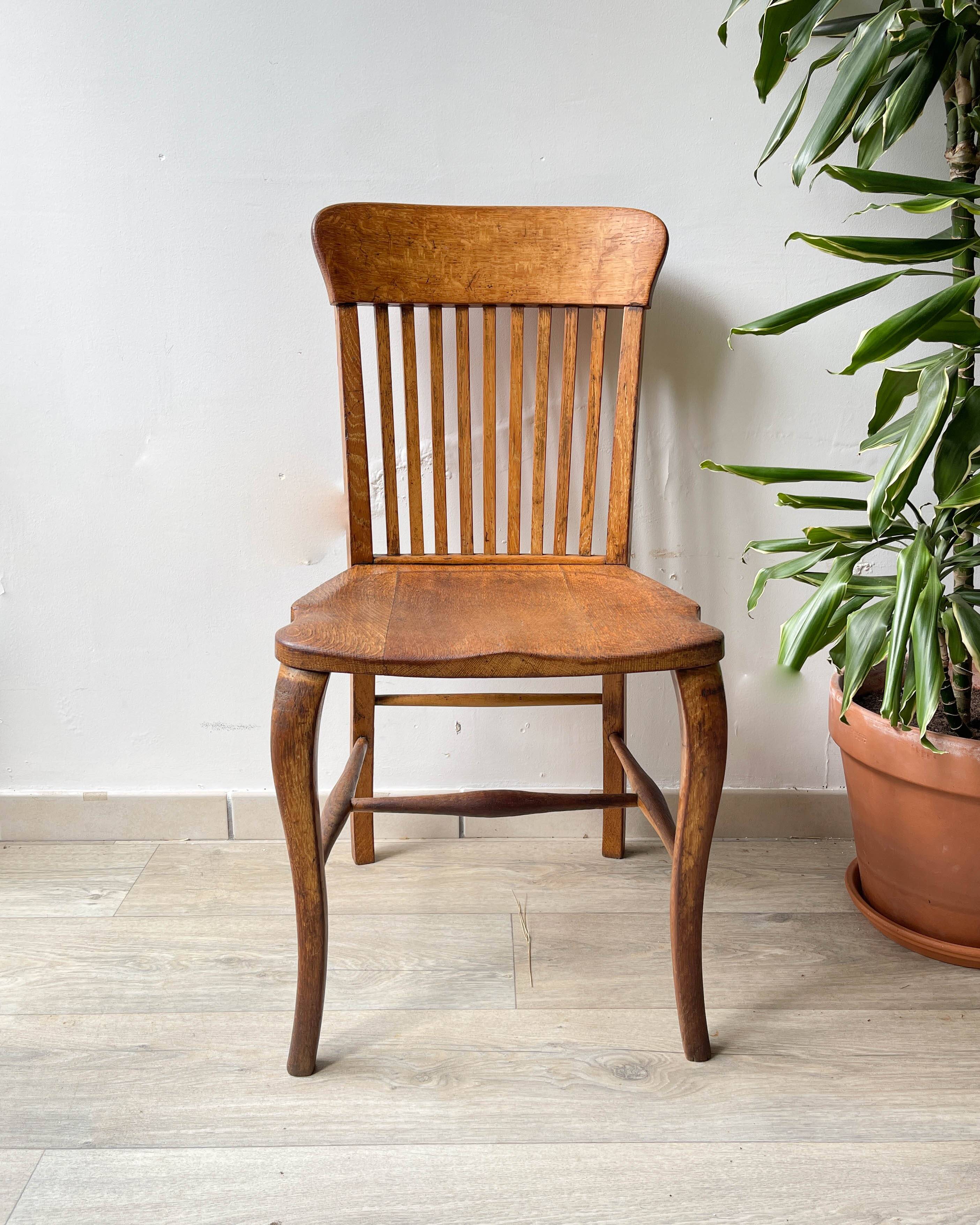 Office chair in solid oak baumann b8 19220/30