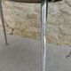 Pair of office chairs in chromed metal and skaï, 60s