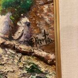 Signed painting on canvas