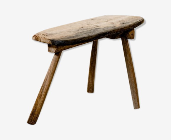 Tabouret en bois de métier